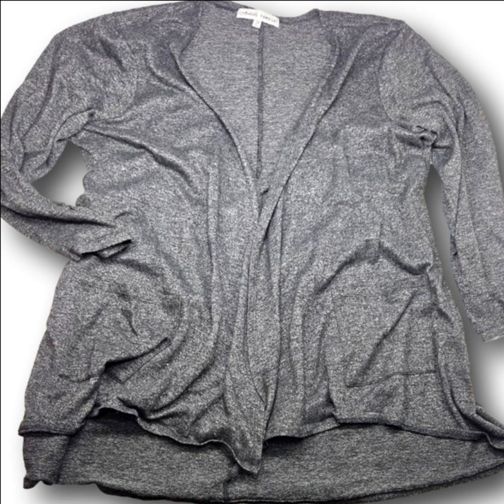 Women's Absolutely Famous Gray Cardigan 3X